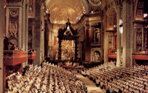 Vaticanum II Bishops in St. Peter's Basilica
